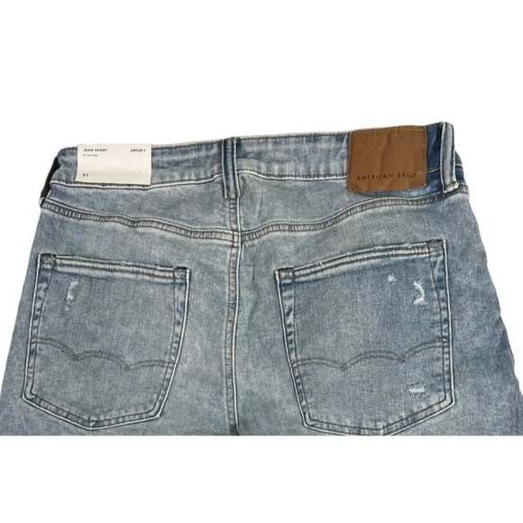 American Eagle AIRFLEX+ men's jean shorts sz 31 distressed NWT - Picture 5 of 8